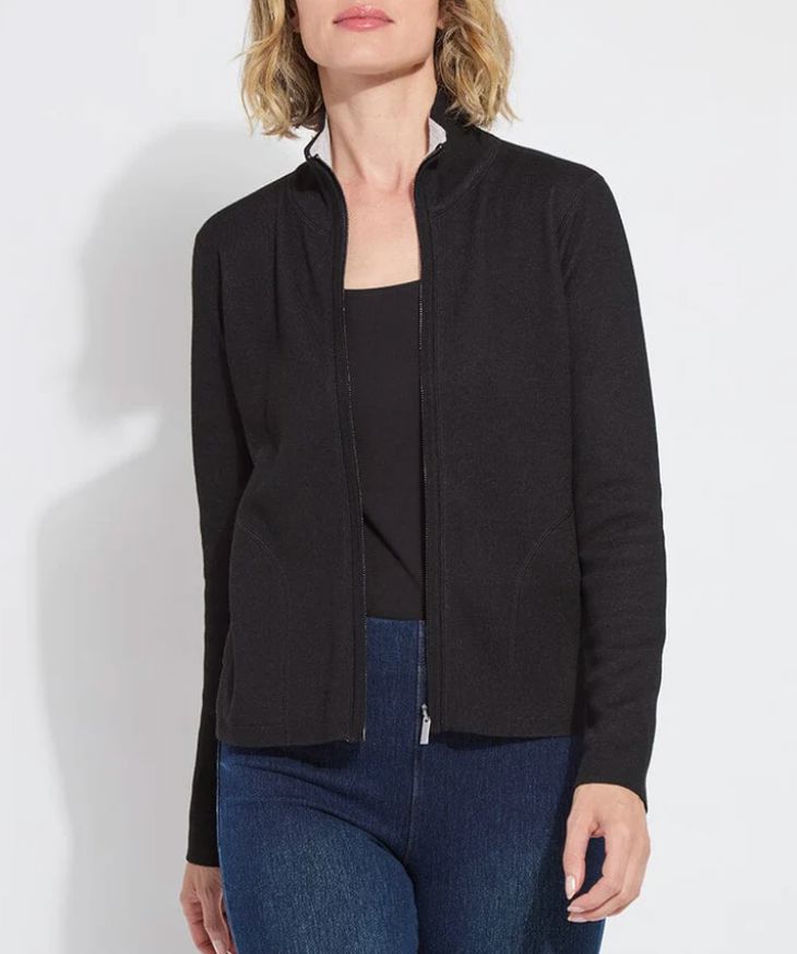 Reversible Cashmere Zip Up Cardigan - LY3585