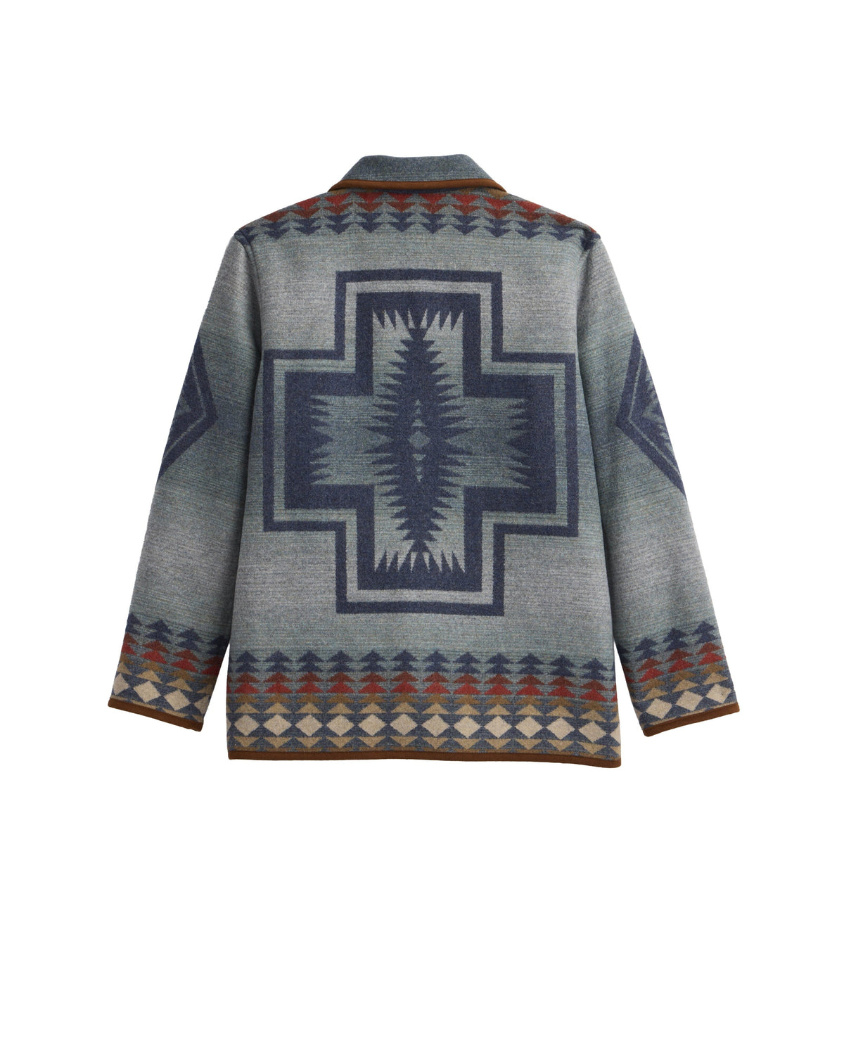 Reversible Wool Coat - Indigo - Pendleton - TE375