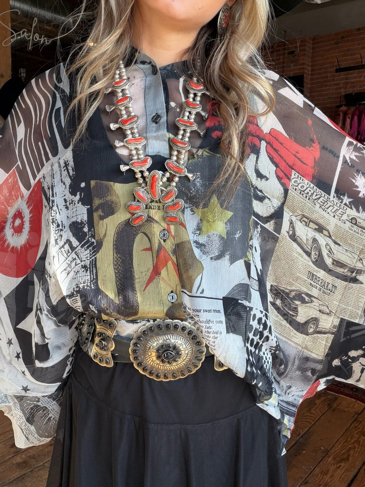 Rock Gaia Blouse - UB333R