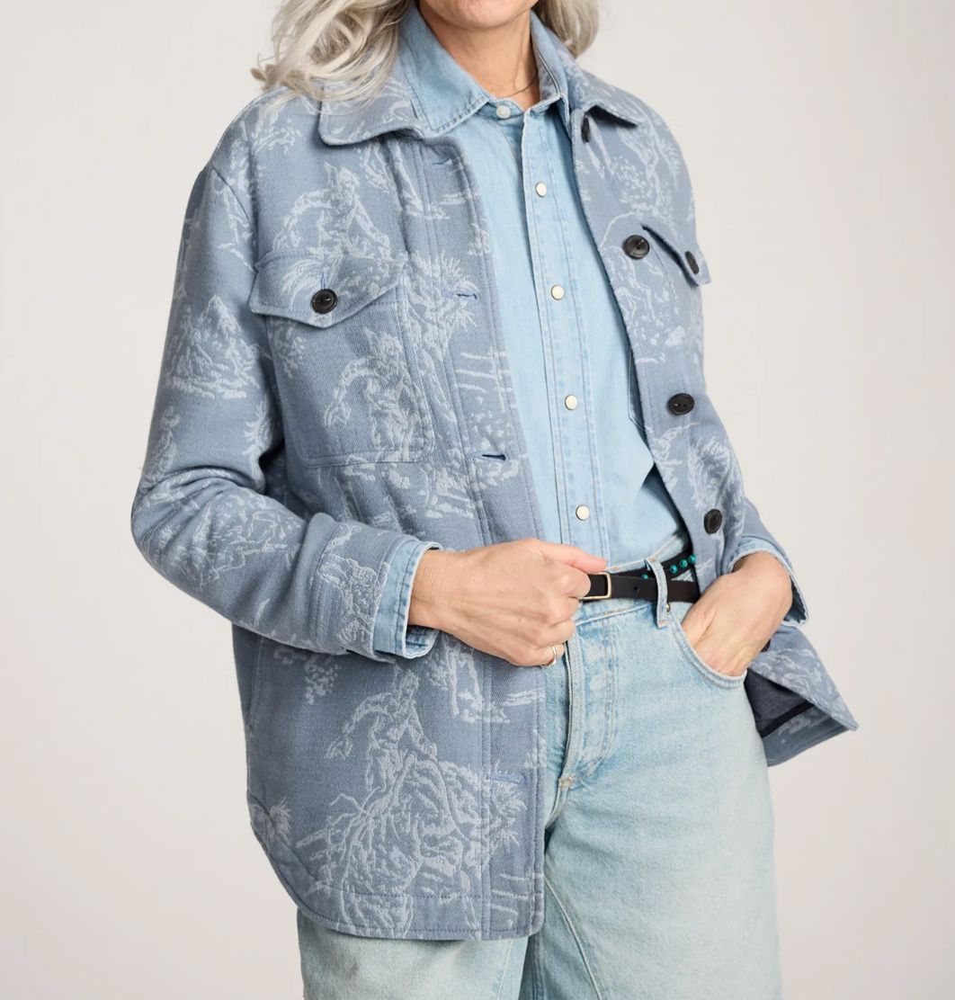 Rodeo Cotton Shacket - Stormy Blue - Pendleton - TF666