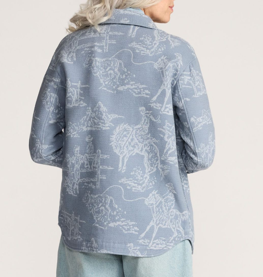 Rodeo Cotton Shacket - Stormy Blue - Pendleton - TF666