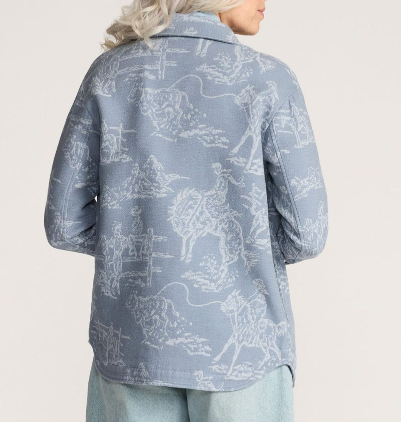 Rodeo Cotton Shacket - Stormy Blue - Pendleton - TF666