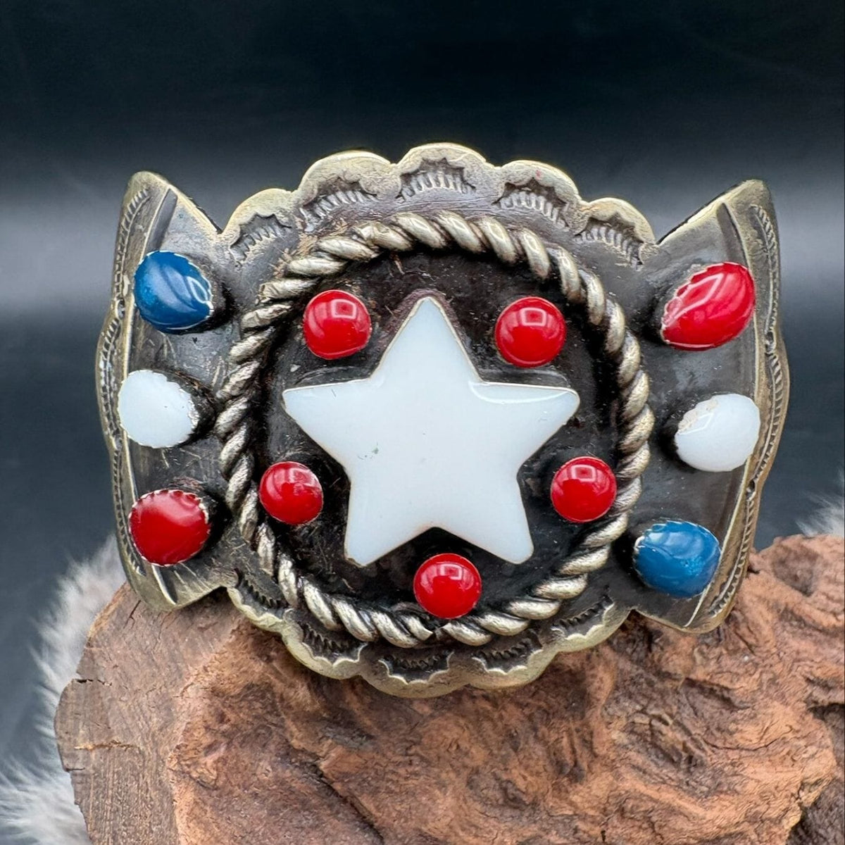 Roping Star/White Star Bracelet - CBAR706-2