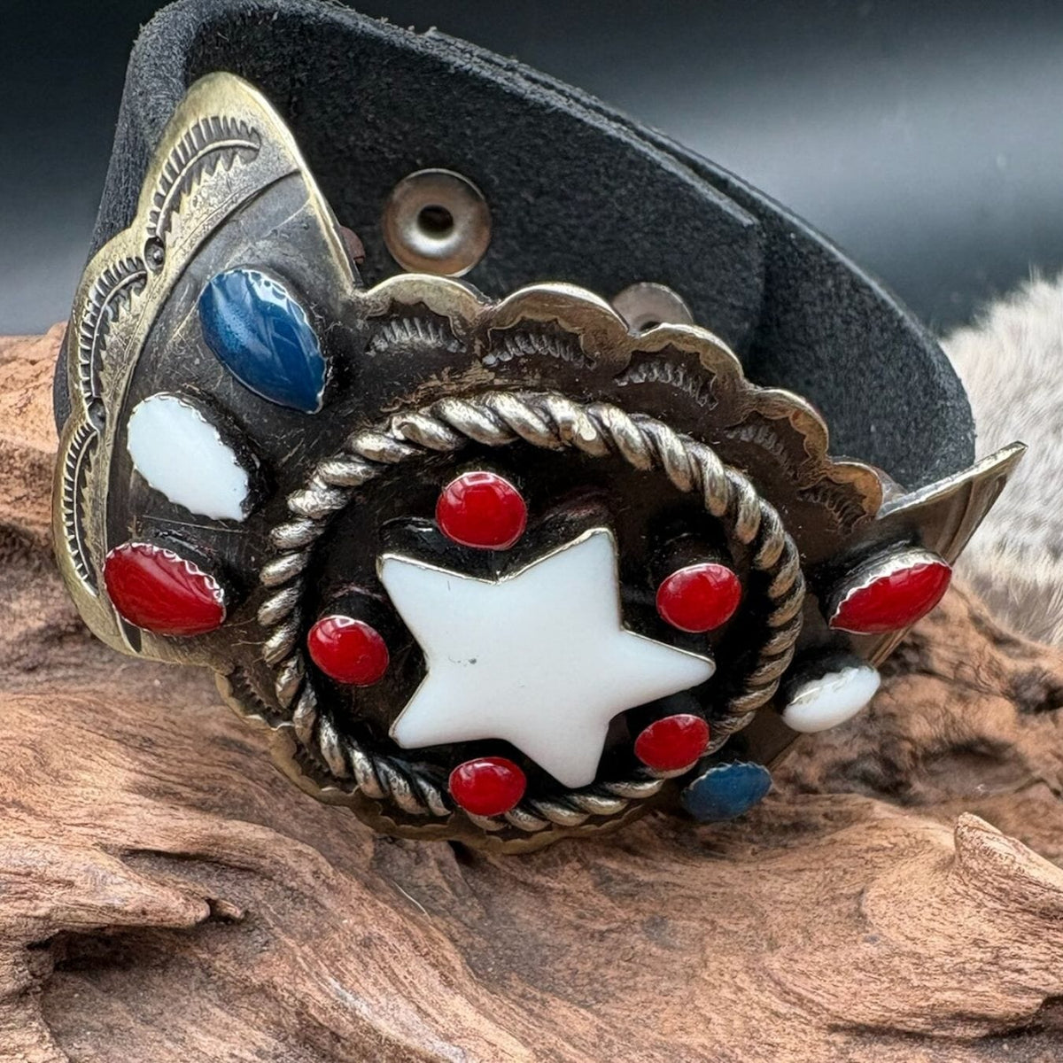 Roping Star/White Star Bracelet - CBAR706-2