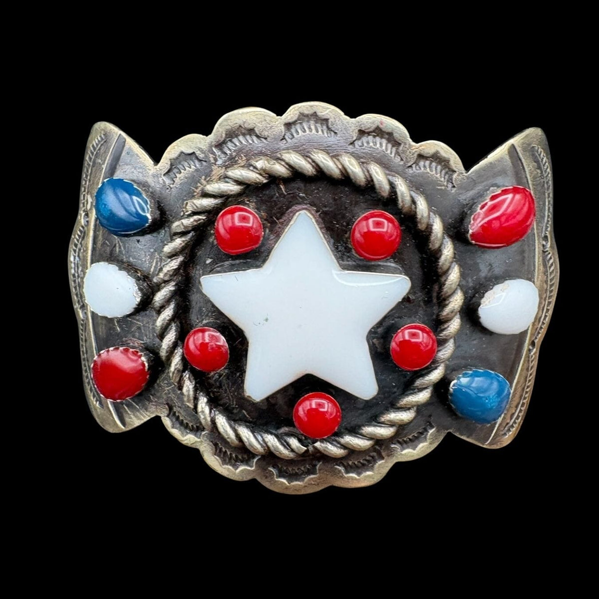 Roping Star/White Star Bracelet - CBAR706-2
