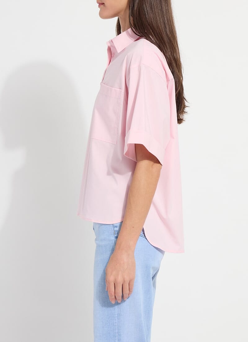 Rose Crop Short Sleeve Blouse - LY3836R