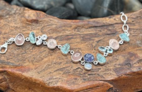 Rose Quartz/Multi Stone Bracelet - BRIG19