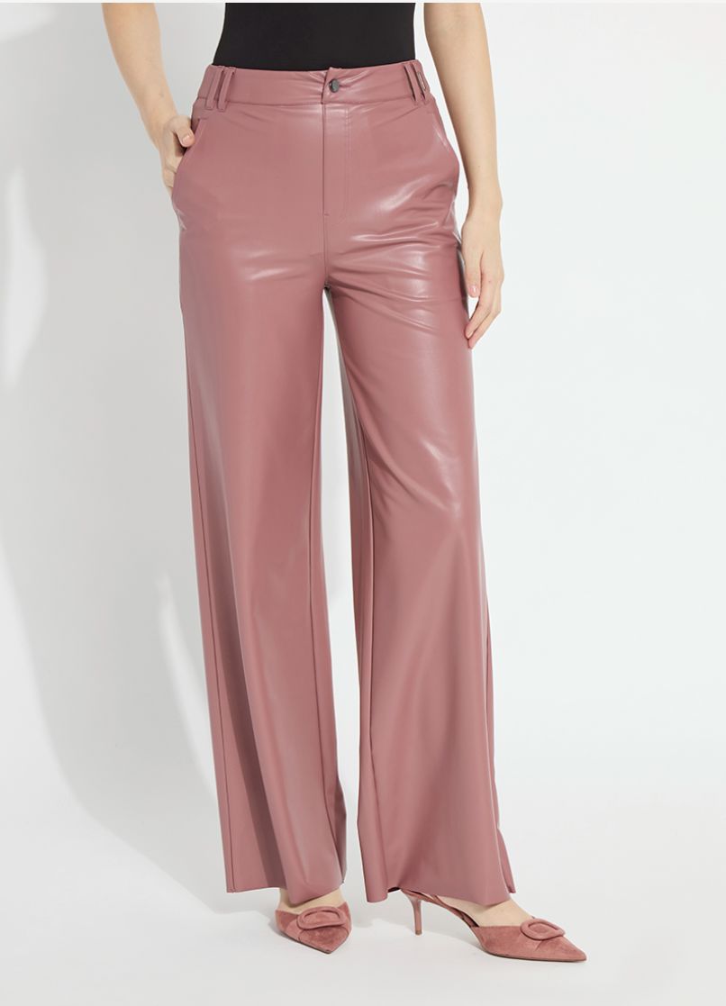 Rose Vegan Leather Trouser - LY3977R