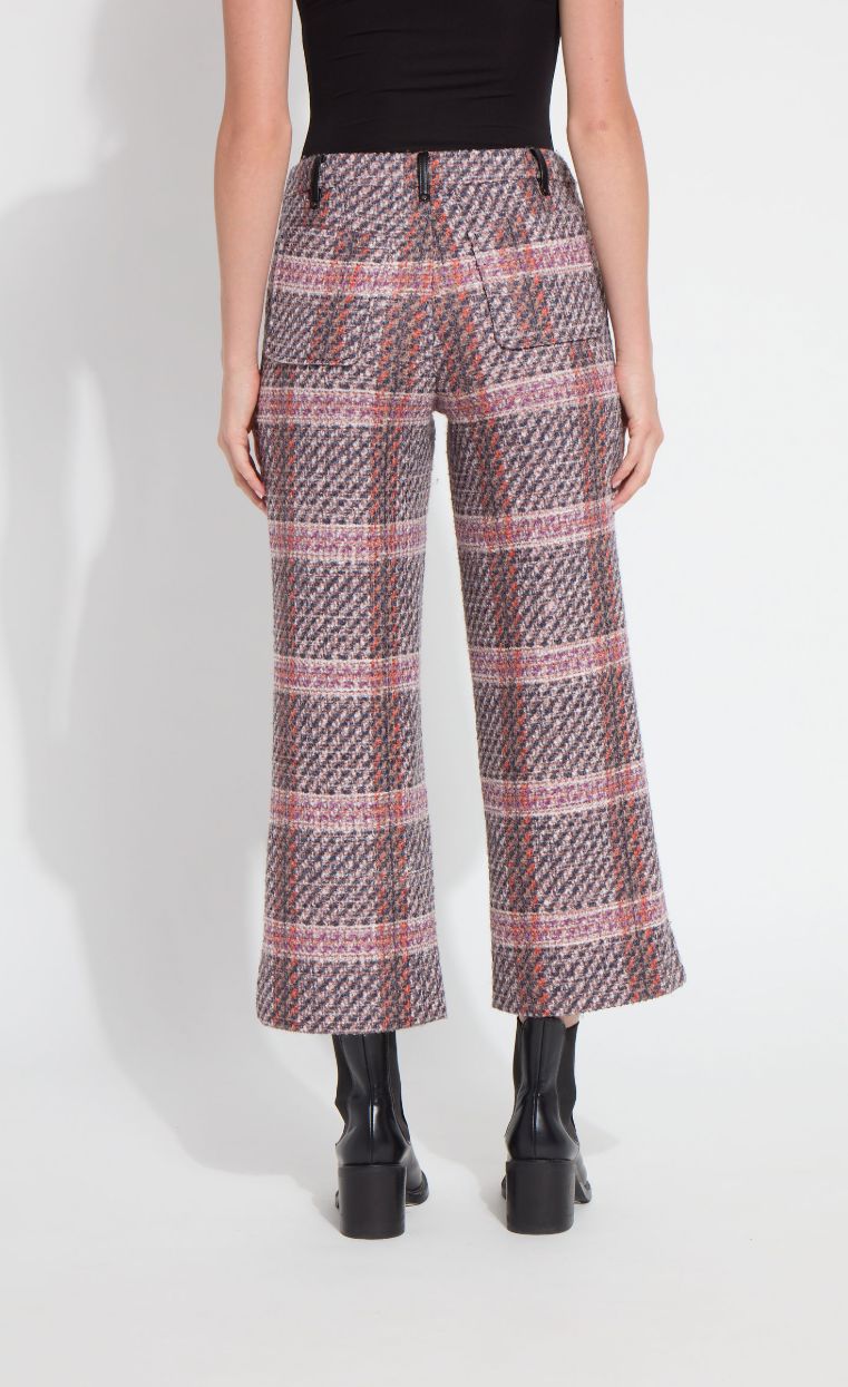 Rouge Plaid Tweed Pant - 4057RP