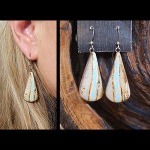 Royston Boulder Turquoise Earrings - "E.C." - E422