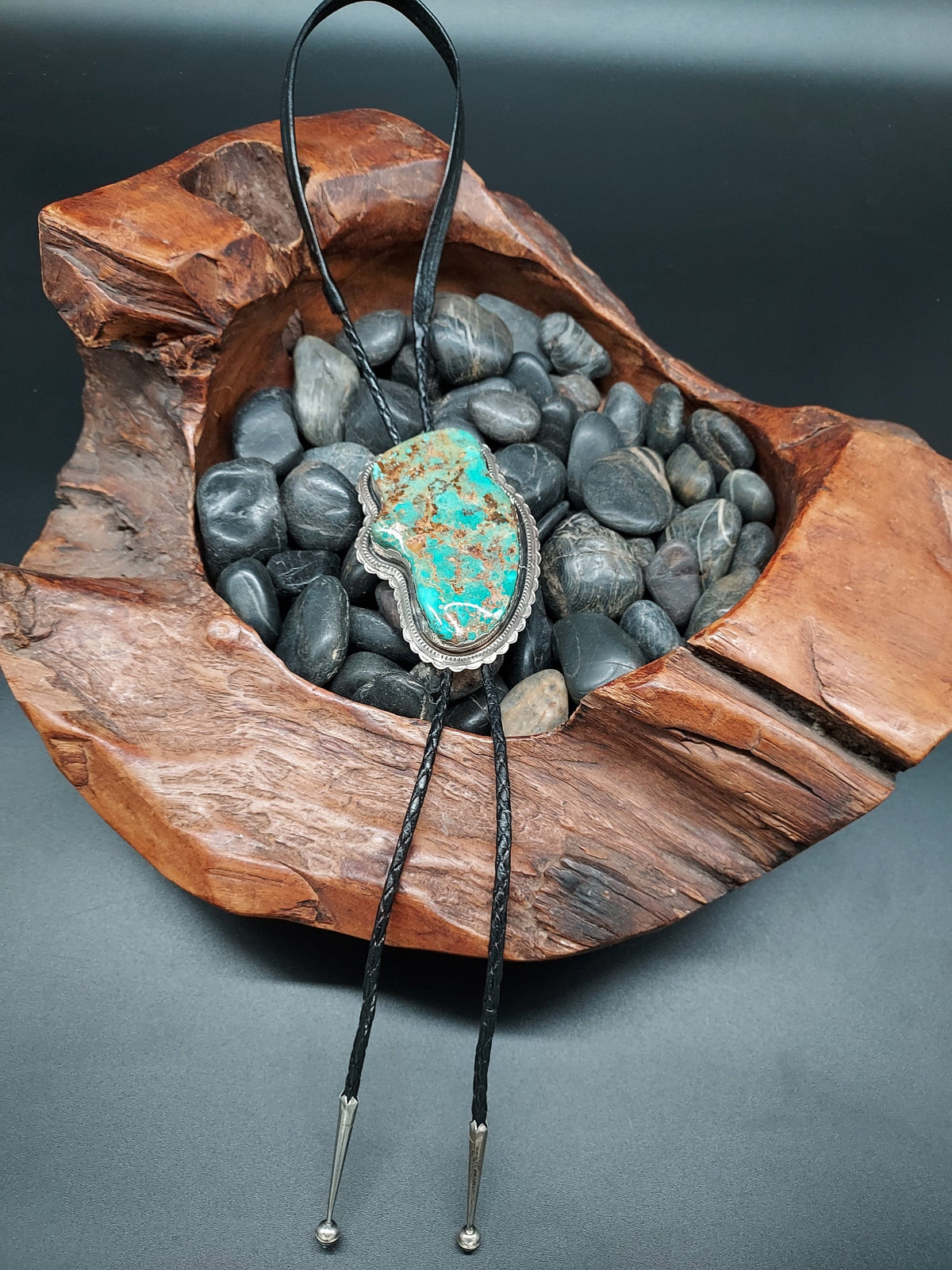 Royston Turquoise & Sterling Bolo - BOSW1