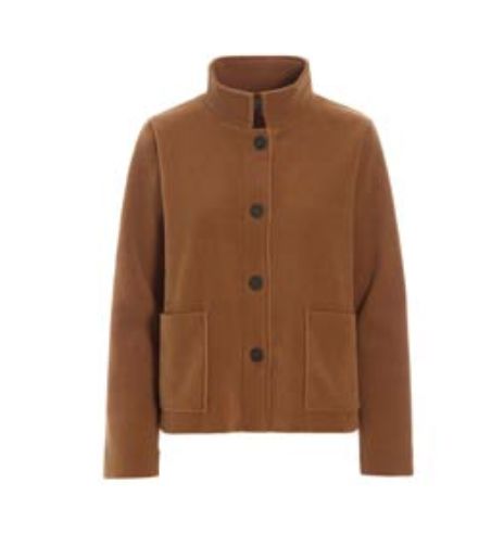 Rust Fleece 4 Button Jacket - 7164RU