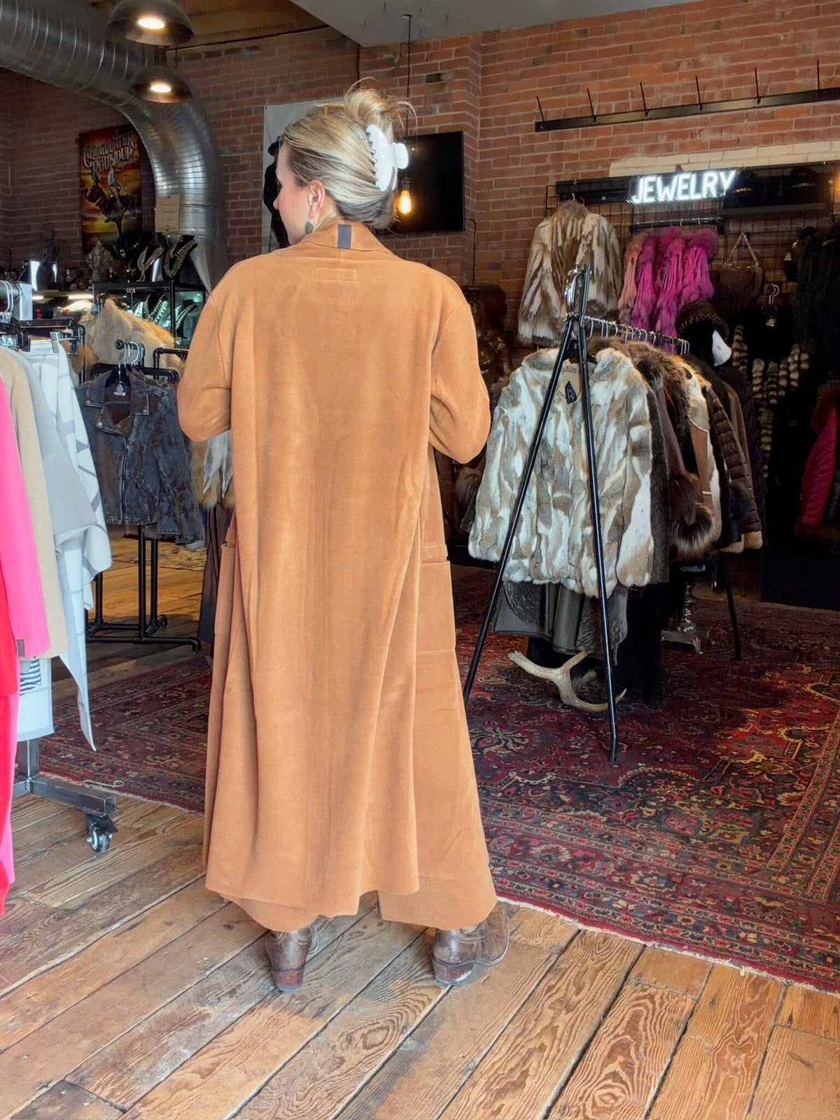 Rust Fleece Duster - 7162RU