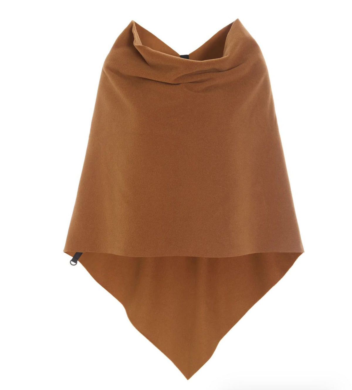 Rust Fleece Poncho - 4026RU
