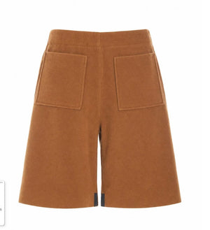 Rust Fleece Shorts - 2123RU