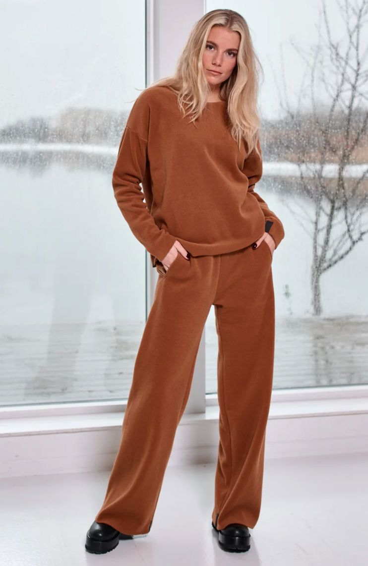 Rust Fleece Trousers - 2116RU