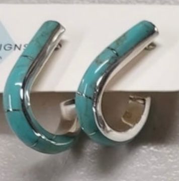 Sage Inlay Turquoise Earring - PDDT140