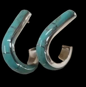 Sage Inlay Turquoise Earring - PDDT140