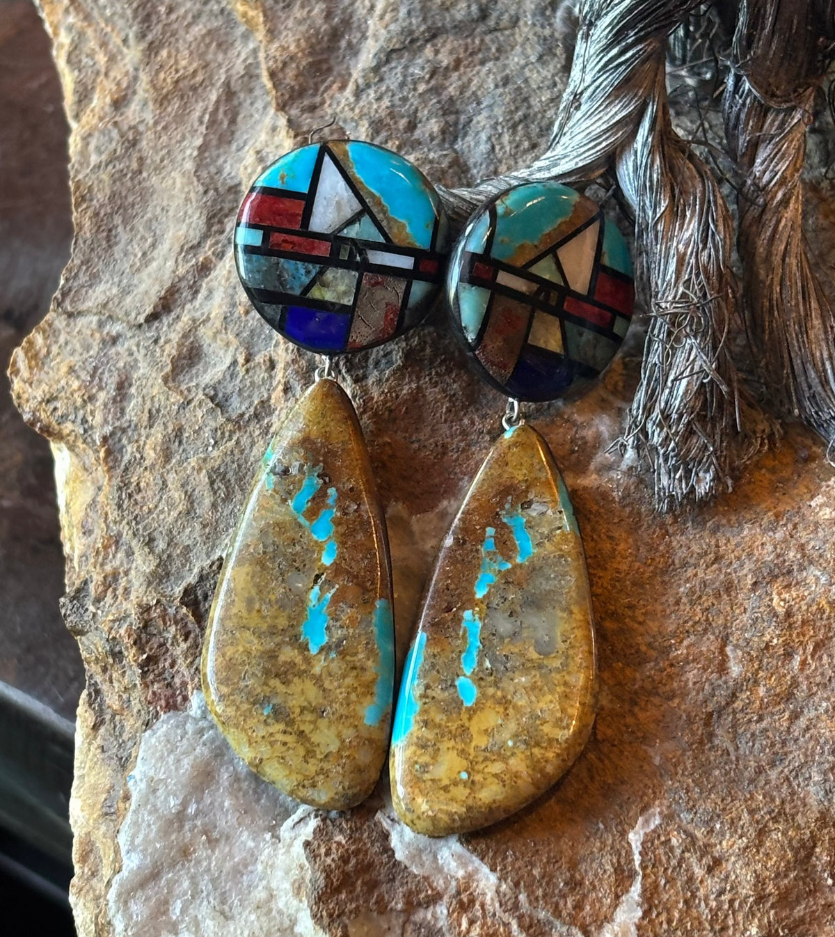 Santa Domingo Inlaid Earring - ECTN-3