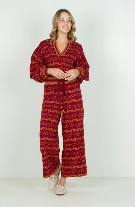 Santa Maria Teddy Crop Trouser - EM1036