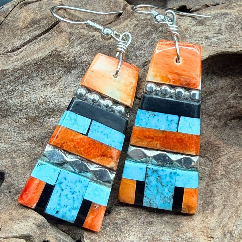 Santo Domingo Inlay Mosaic Earrings - EPD7