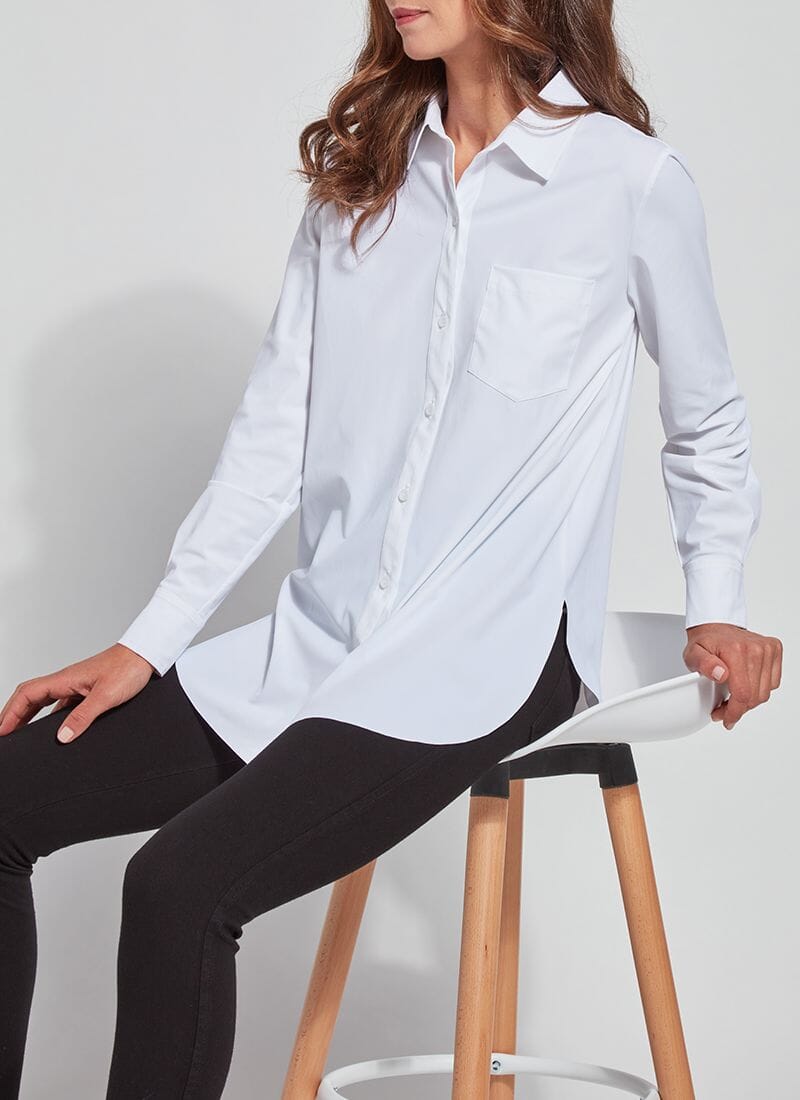 Schiffer White Button Down - LY1470W