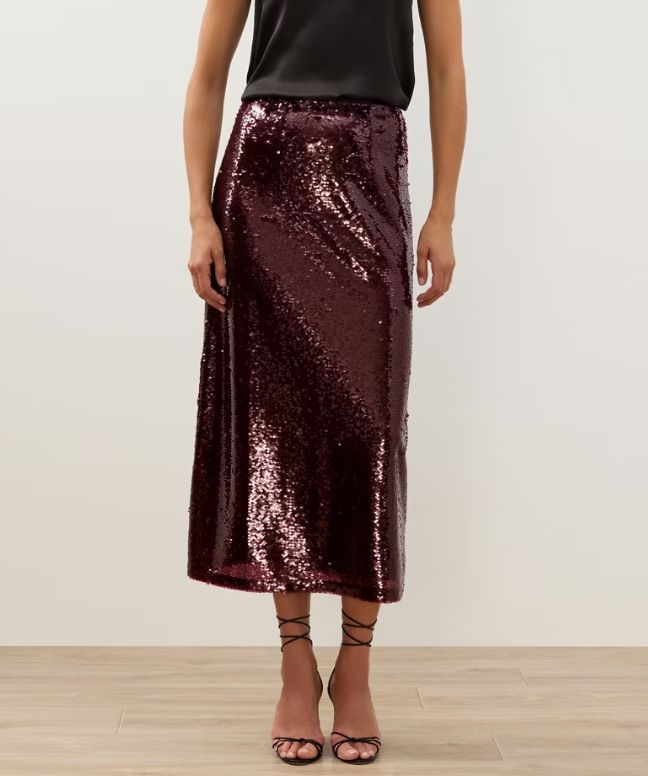 Sequin Midi Skirt - 70226