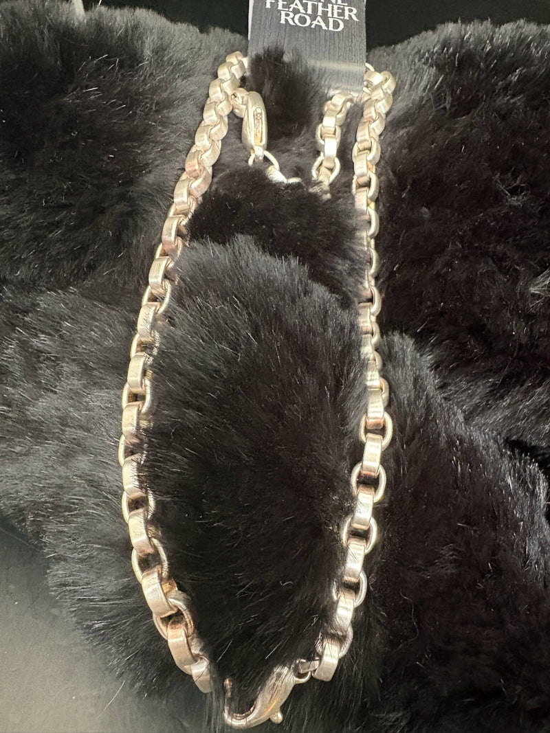 SETMH8 Sterling Silver Chain & Bracelet Set - SETMH8