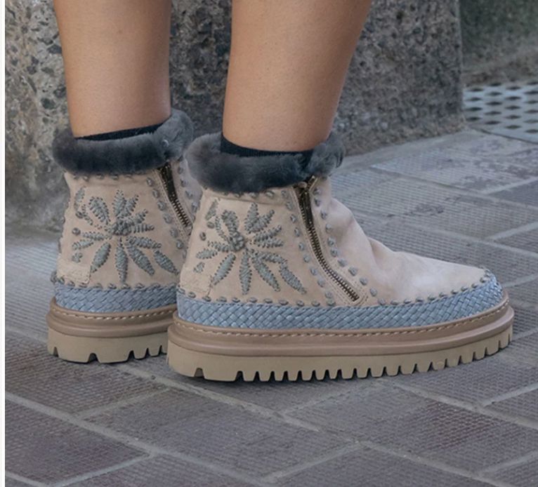 Setsu 4.0 Sand Suede/Floral Grey Ankle Boot