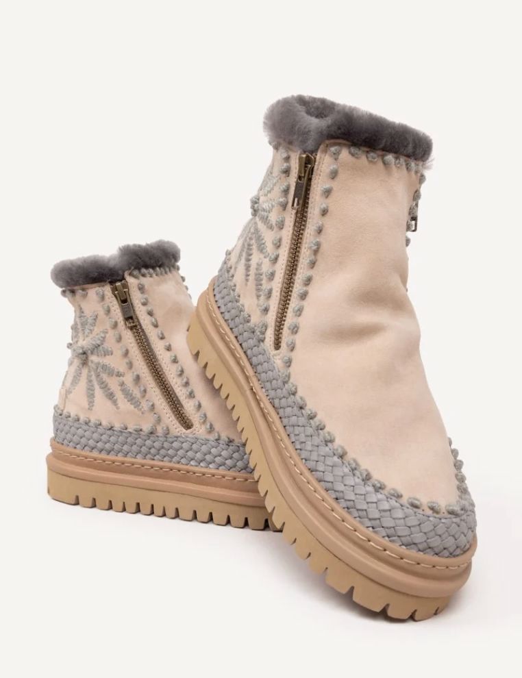Setsu 4.0 Sand Suede/Floral Grey Ankle Boot