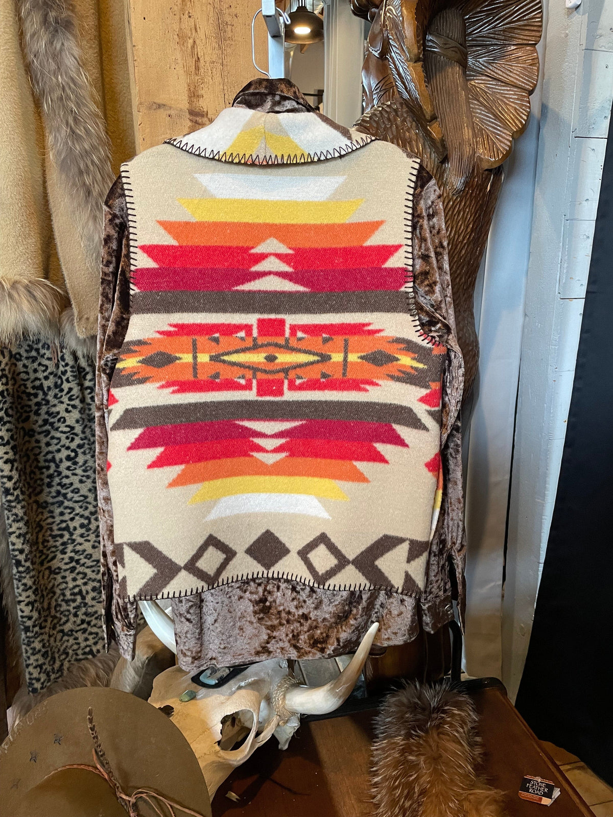 Shawl Collar Vest - Desert Sunset - Rhonda Stark - RS130DS