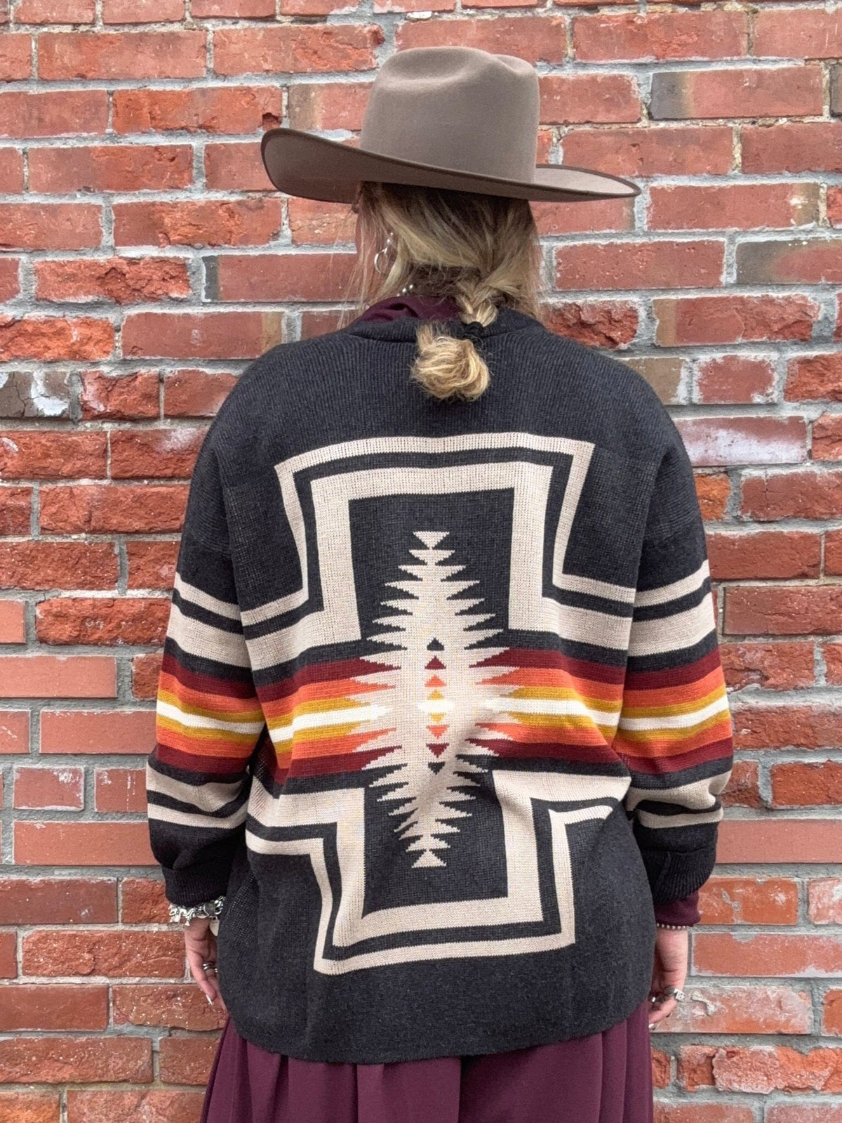 Sierra Springs Cardigan - Charcoal - Pendleton - TC0092C