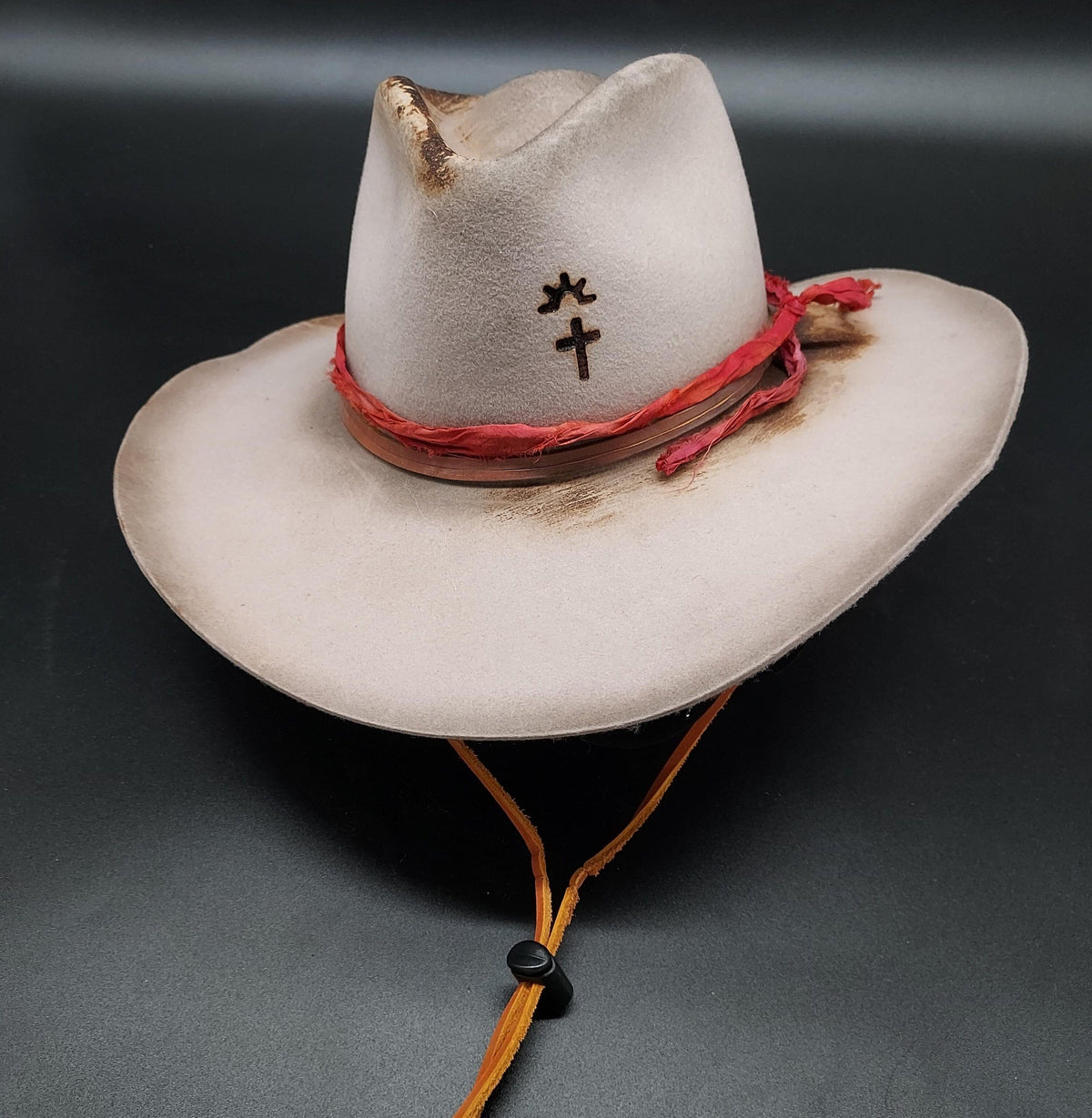 Silverbelly Embellished Stetson With Cross - HIML56 - Size M