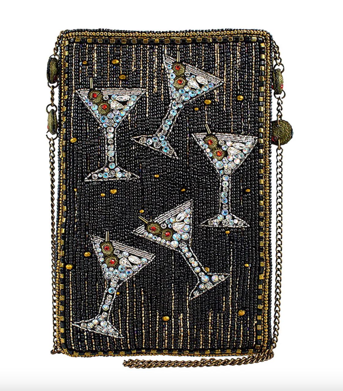 Sip Happens Beaded Crossbody Phone Bag - MFS002562