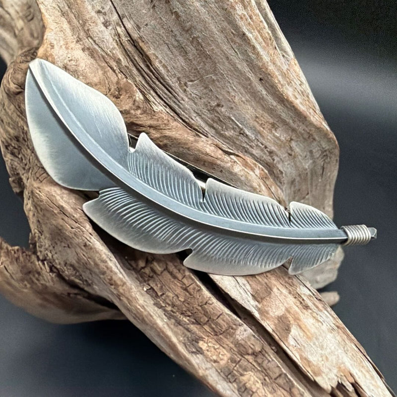 Small Feather Hair Broach - HAAZ5