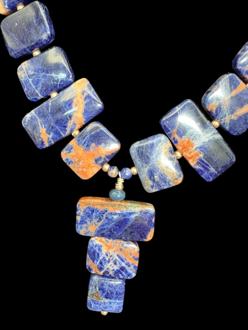 Sodalite Statement Necklace - NSZ241