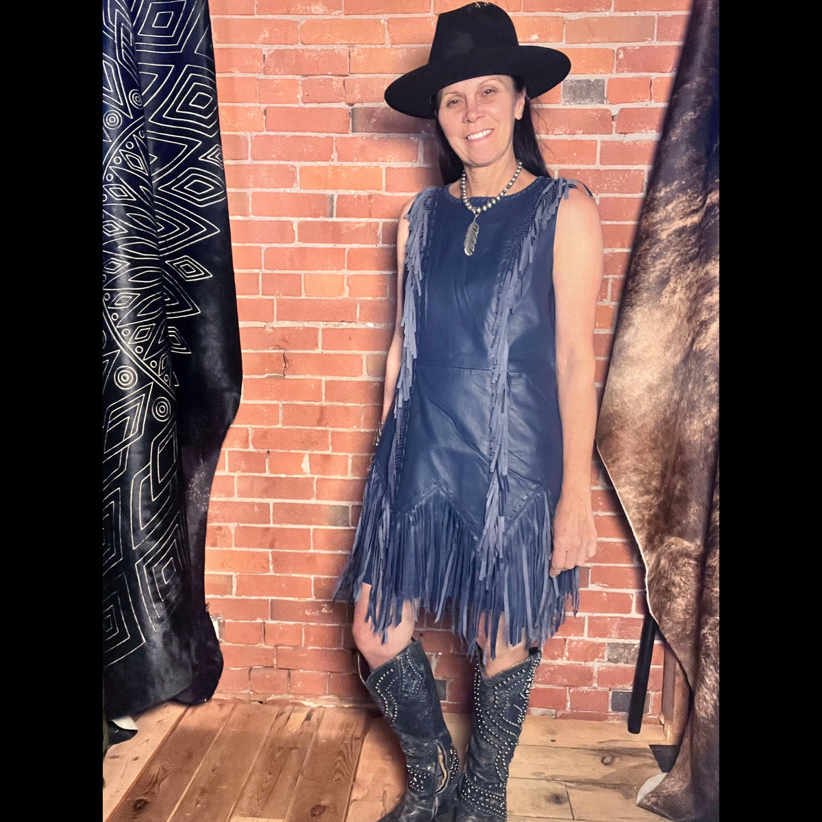Sonora Dress - Midnight - Double D Ranch - DDD2 STONE FEATHER ROAD Sonora Dress - Midnight - Double D Ranch - DDD2 STONE FEATHER ROAD