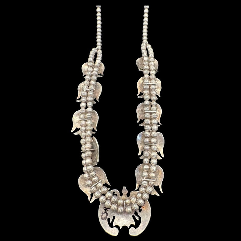 Sonoran Squash Necklace with Waterbirds Inlay.- SQMH53