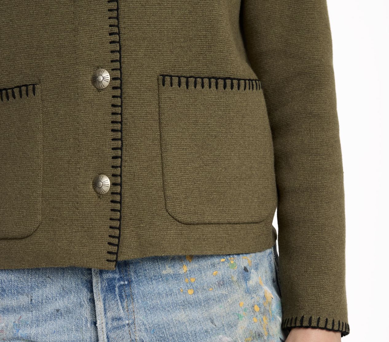 Souvenir Cardigan - Olive - Pendleton - TC0124O – STONE FEATHER ROAD