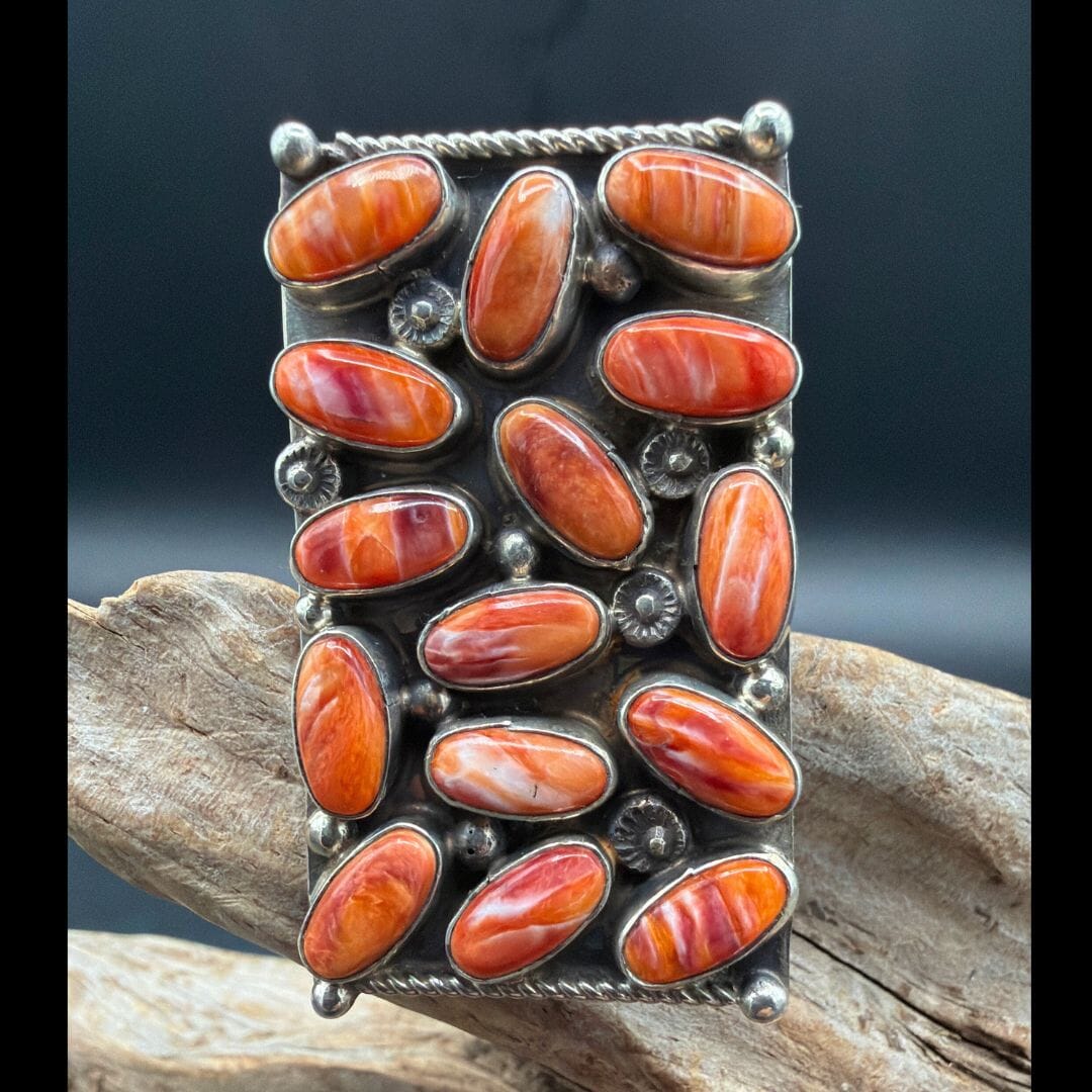 Spiny Oyster Cluster Rectangle Ring - RAZ54