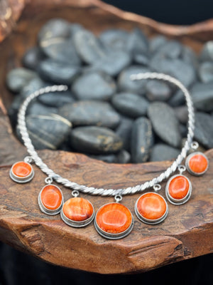 Spiny Oyster Sterling Silver Collar - NSW82