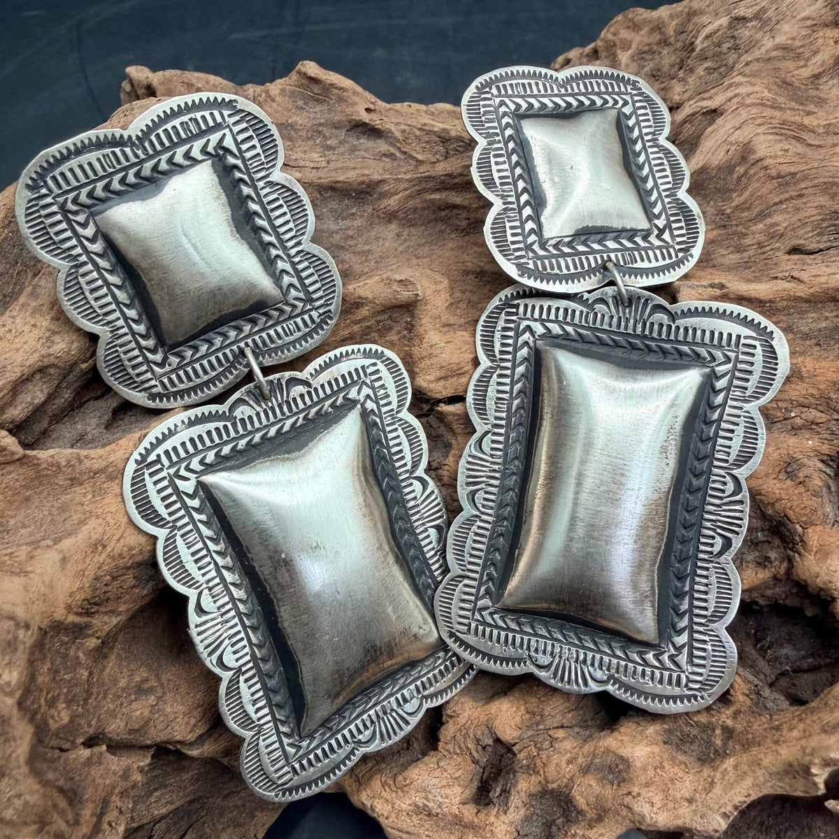 Stamped Sterling Silver Earrings - EAZ171