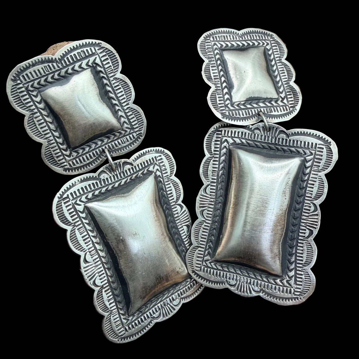 Stamped Sterling Silver Earrings - EAZ171