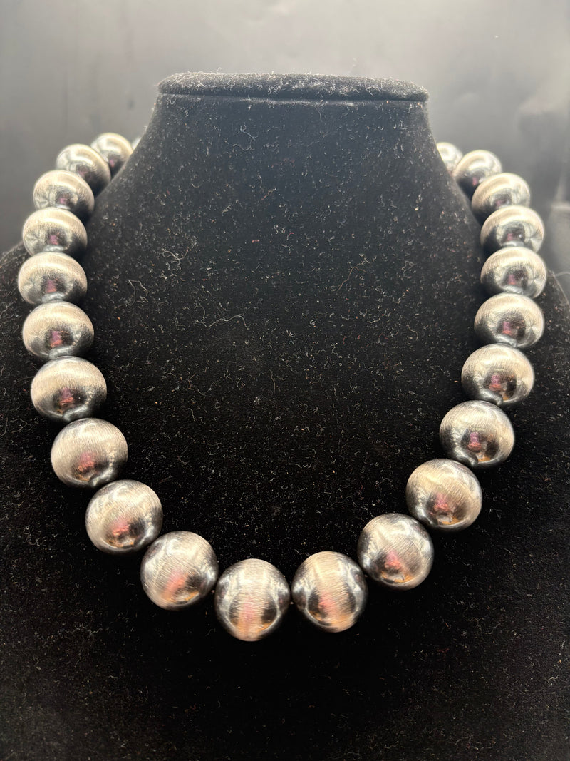 Sterling 22MM Pearl/18" Necklace - NSL54