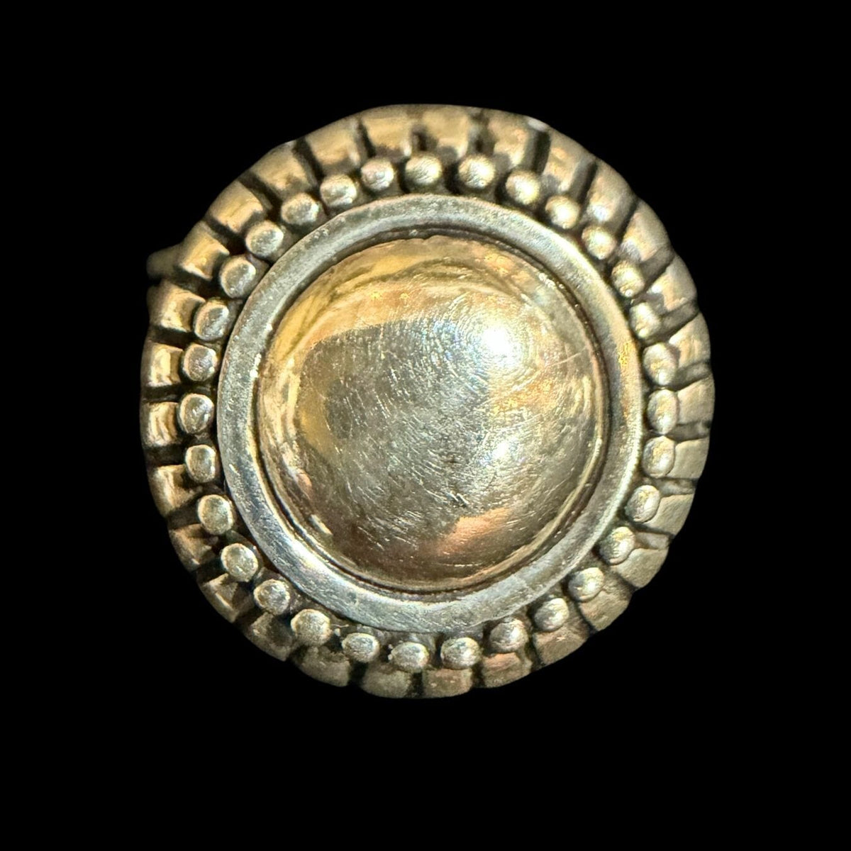 Sterling Concho Ring - Size 9 - RMH453