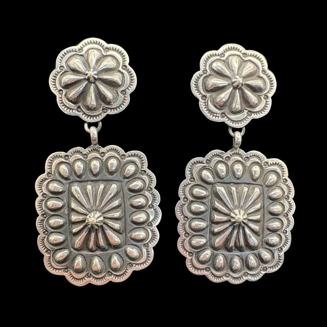 Sterling Concho/Relief Post Earrings - EAZ234