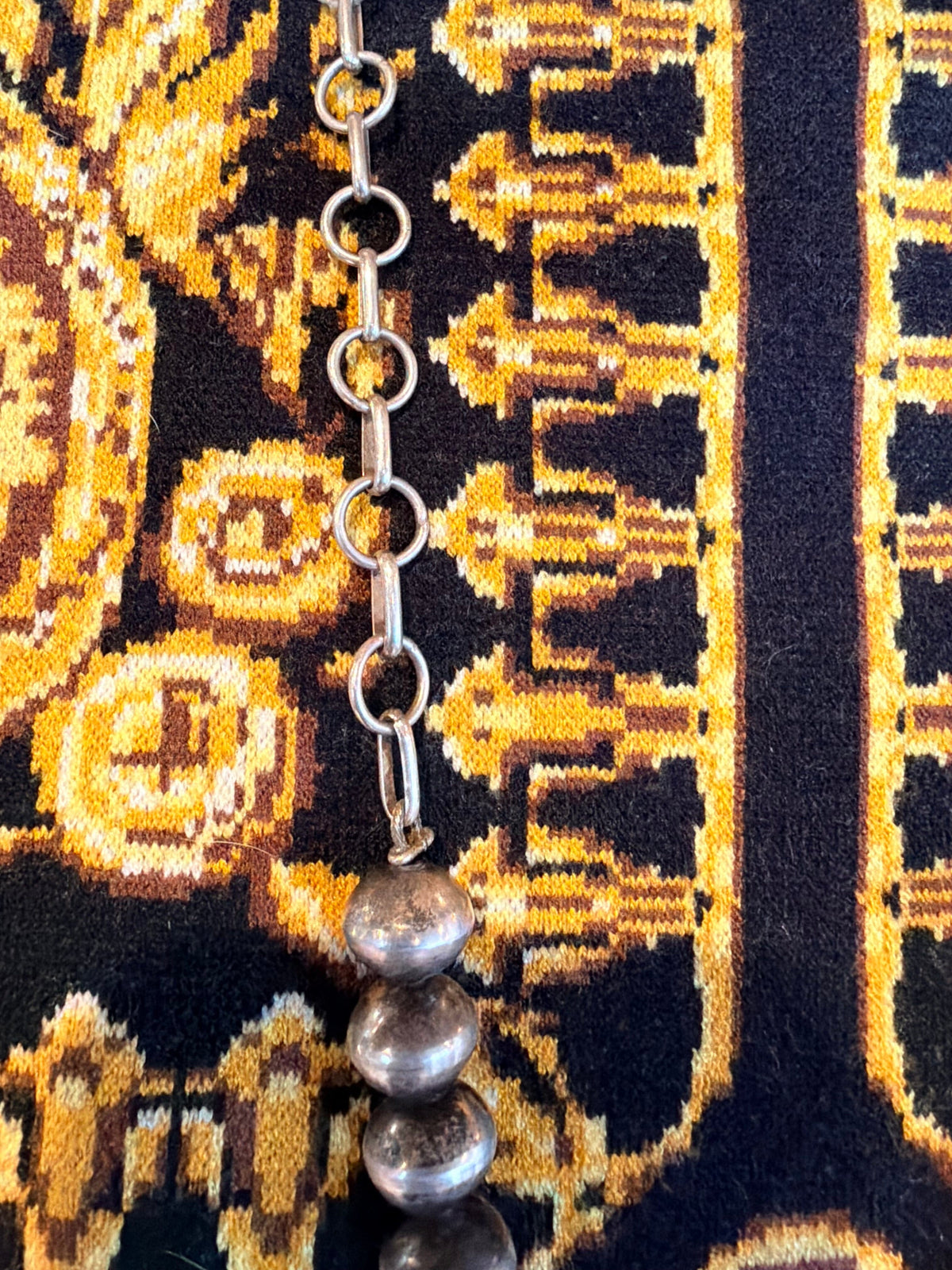 Sterling Nav Pearl Necklace - NBY1
