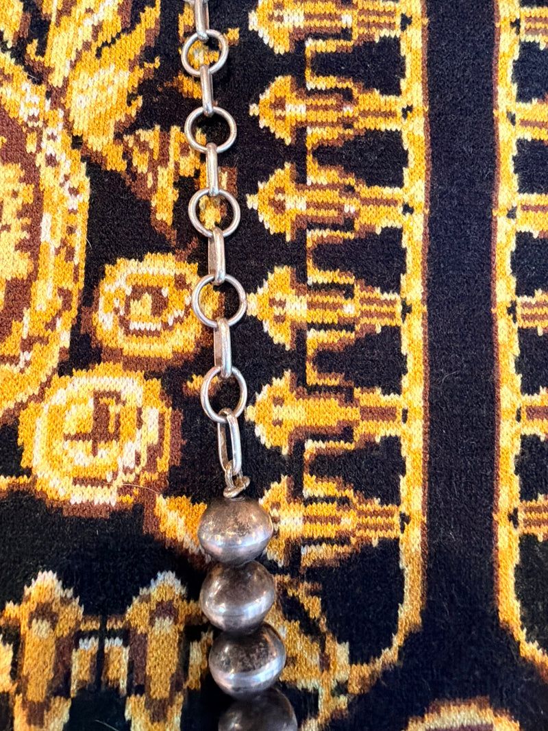 Sterling Nav Pearl Necklace - NBY1
