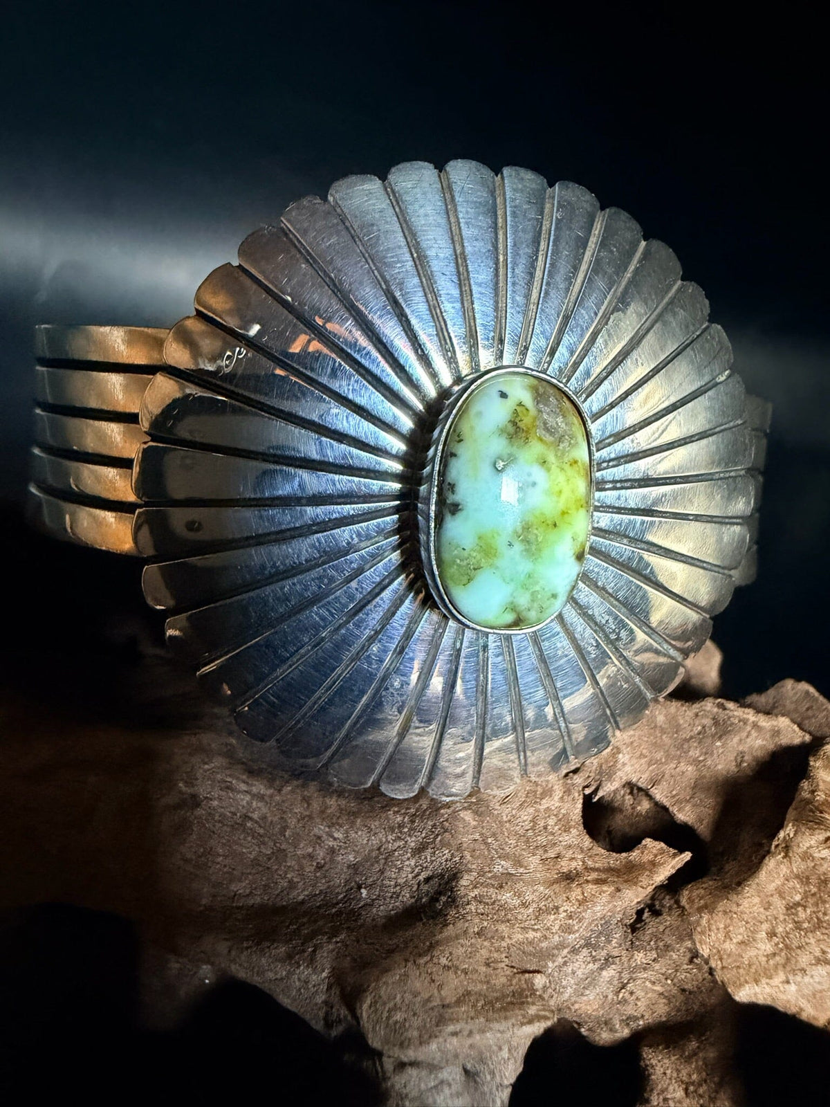 Sterling Palomino Concho Cuff - CSL26