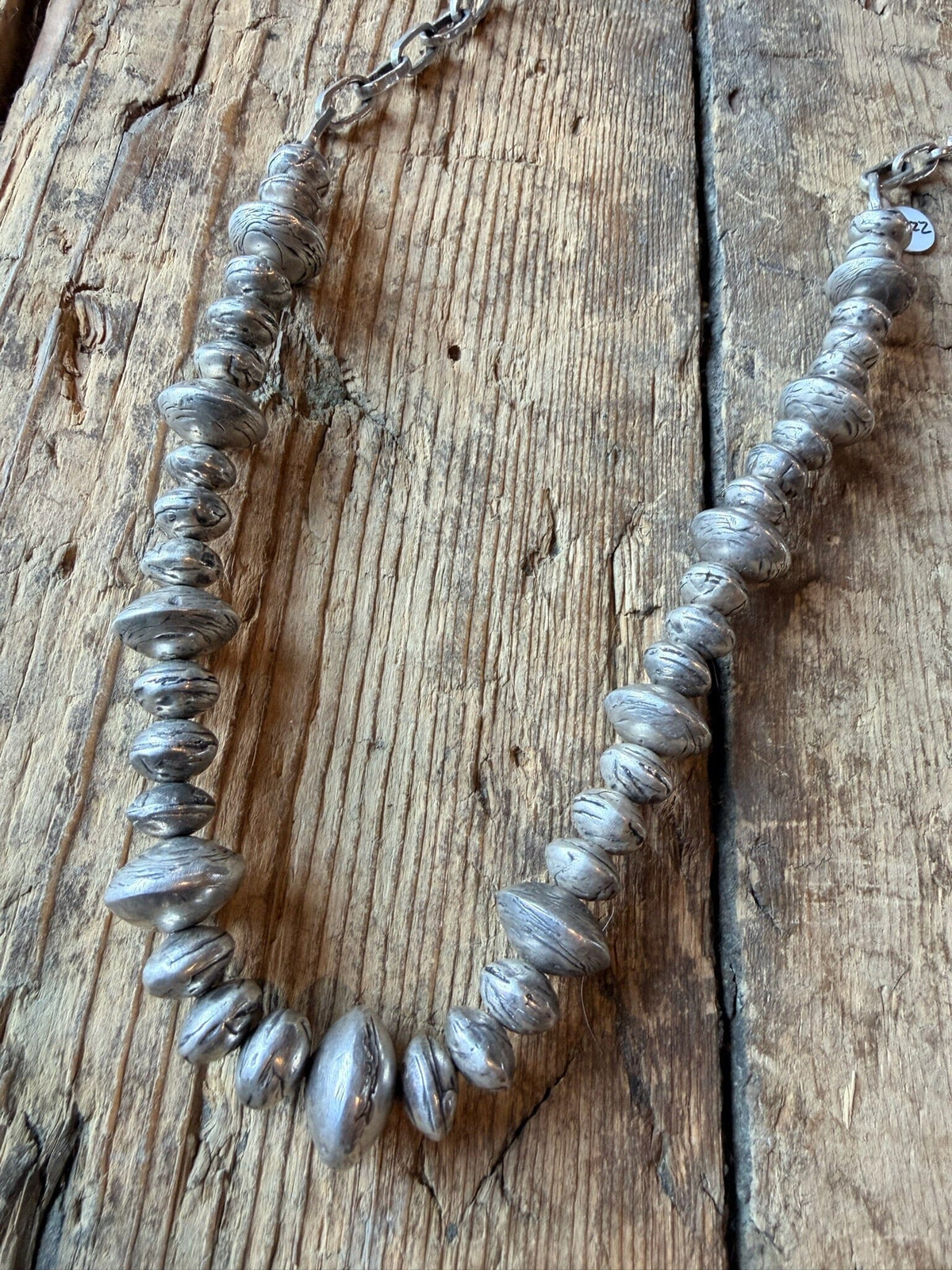 Sterling Saucer Necklace - NLT4